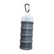thumbnail image 1 of Contenedor de proteínas de 4 compartimentos apilable y práctico contenedor para almacenar alimentos Gris, 1 of 9
