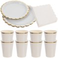 thumbnail image 3 of Paper Set 1Set White for Party Supplies with Elegant Party Decor, 3 of 5