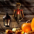 thumbnail image 3 of Lámpara de llama de calavera de luz nocturna montada en la pared decoración de Halloween para el hogar Afortunado Sencillez, 3 of 5