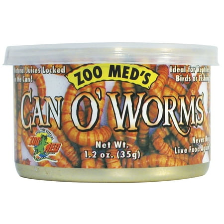 UPC: 0097612400427 | Zoo Med Laboratories Can O’ Worms for Most Lizards  Turtles  Fish  Birds & Small Animals 1.2 Oz