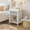 Gray, variant on Yoneston Modern Nightstand with Drawer and Open Shelf, Simple Bedside Table for Bedroom, Kids Room, White