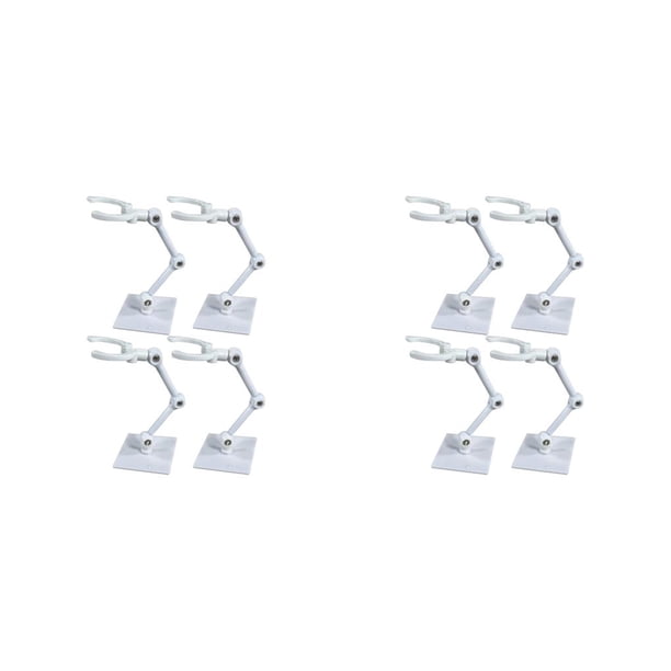 Bewildely Hobby Action Base Adjustable Angle Doll Model Bracket for 6'' inch Doll 2piezas 4 piezas blanco