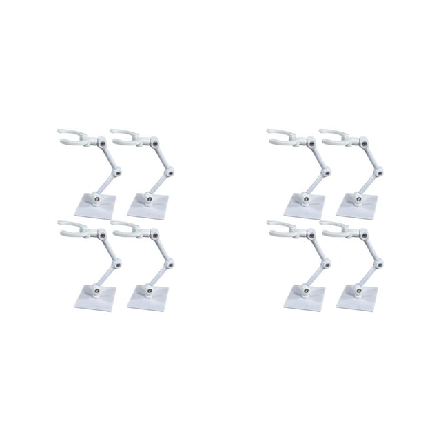 Bewildely Hobby Action Base Adjustable Angle Doll Model Bracket for 6'' inch Doll 2piezas 4 piezas blanco