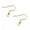 Gold Plated, variant on 20Pcs tainless Steel Ball and Coil Ear Wires French Earring Wires Hook Jewelry-Gold Plated