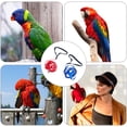 thumbnail image 4 of CRAFTHROU 2Pack Pet Bird Harness Adjustable in Nylon Red for Outdoor Flying Sessions, 4 of 4