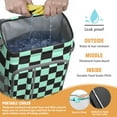 thumbnail image 5 of Vintage Checkered Cooler Backpack - 20L Insulated Soft Cooler Bag with Long-Lasting Cold Retention for Camping, 5 of 5