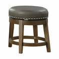 thumbnail image 1 of Topline Home Furnishings Round Swivel Stool, Faux Leather, 1 of 4