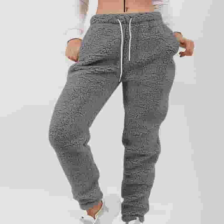 YYDGH Women's Winter Warm Sherpa Lined Jogger Fleece Pants YYDGH Women's Winter Warm Sherpa Lined Jogger Fleece Pants