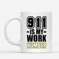 thumbnail image 2 of Custom Mugs 911 Is My Work Number Cops Police Dispatcher Funny Proud Job Gifts for Dispatchers Santa Christmas Presents Ceramic Coffee 11oz 15oz Mug, 2 of 7