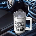 thumbnail image 4 of Sister Love Gift - 40oz Tumbler with Straw, Insulated Stainless Steel Cup with Handle, Great Birthday Christmas Gift Idea for Soul Sister, BFF, Bestie, Best Friends, 4 of 5