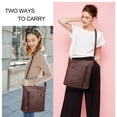 thumbnail image 2 of KL928 Crossbody Bag Purses for Women, Medium Handbags Shoulder Bag with Adjustable Strap, PU Leather Women's Shoulder Bag(Dark Brown), 2 of 7