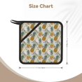 thumbnail image 3 of Sikiie Fruit Pineapples Pot Holders Kitchen Insulation Mats Heat Resistant Pot-Holder Oven Anti-Scald Pads for Cooking Baking, 7.1*7.1inch, 3 of 8