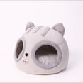 thumbnail image 3 of CNKOO Lit pour Chaton Maison Semi-Fermée Détachable Confortable Nid en Forme de Chaton pour Animal de Compagnie, 3 of 10