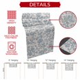 thumbnail image 6 of Farmhouse Flower Table Runner 108 Inches Long,Botanical Vintage Light Blue Leaf Cotton Linen Table Runners Dresser Scarves,Fabric Tabletop Scarf Furniture Cover for Home Dinner Party 13"x108", 6 of 9