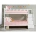 thumbnail image 2 of Atlantic Furniture Lit Superposé Columbia avec Escalier, Grand Lit/double, Blanc, 2 of 5
