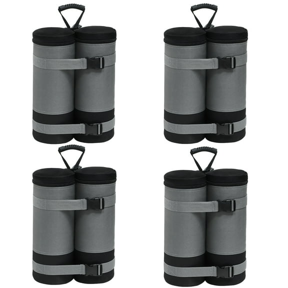 COOS BAY Canopy Weights Set of 4, 600D Sand Bags for Weight, Sandbag Weights for Canopy Tent Legs, Gray