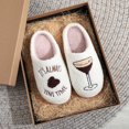 thumbnail image 2 of Slides for Women Cute Slippers Women's Embroidered On Slippers For Indoor Outdoor Comfort Warm Shoes Casual Winter Fall Loafers, 2 of 9