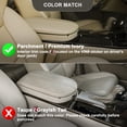 thumbnail image 5 of KBH Center Console Cover for Acura MDX 2007-2013, Middle Console Lid Armrest Cover Leather Skin Replacement, Beige, 5 of 7
