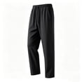 thumbnail image 4 of Mlkoz Mens Pants Summer Breathable Loose Mesh Cool Loose Straight Pants,Black,XXXXL, 4 of 5