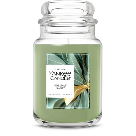 Yankee Candle Holiday Sage Original Large Jar Scented Candles, 22 oz