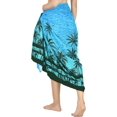 thumbnail image 4 of HAPPY BAY Women's Sarong Bikini Skirt Cover up Swimsuit Summer Wraps Bathing suit Swimwear Beach Wrap Skirts for Women One Size Sky, Palm Beach, 4 of 4