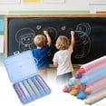 thumbnail image 3 of A Colored Dustless Chalk Set With Plastic Barrel For Blackboard Writing Washable 6 Colors A, 3 of 6