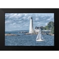 thumbnail image 2 of DeLuca, Pat 14x11 Black Modern Framed Museum Art Print Titled - New London Harbor Lighthouse, 2 of 5