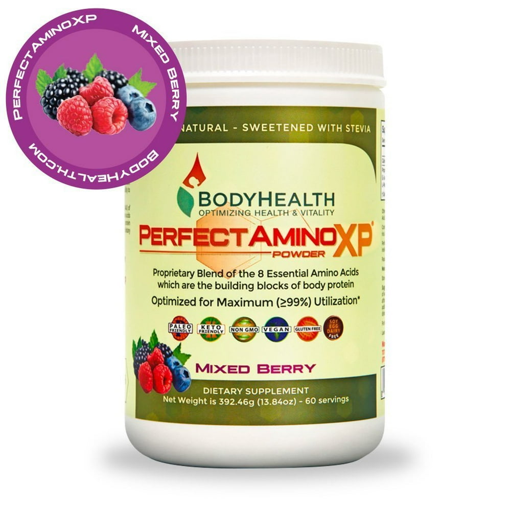 BodyHealth PerfectAmino XP Mixed Berry (60 Servings) Best Pre/Post