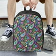 thumbnail image 6 of Disketp Watercolor Floral Paisley School Backpack, Lightweight Basic Middle School Bookbags 17 Inch Casual Daypack for Student College, Travel or Outdoor, 6 of 6