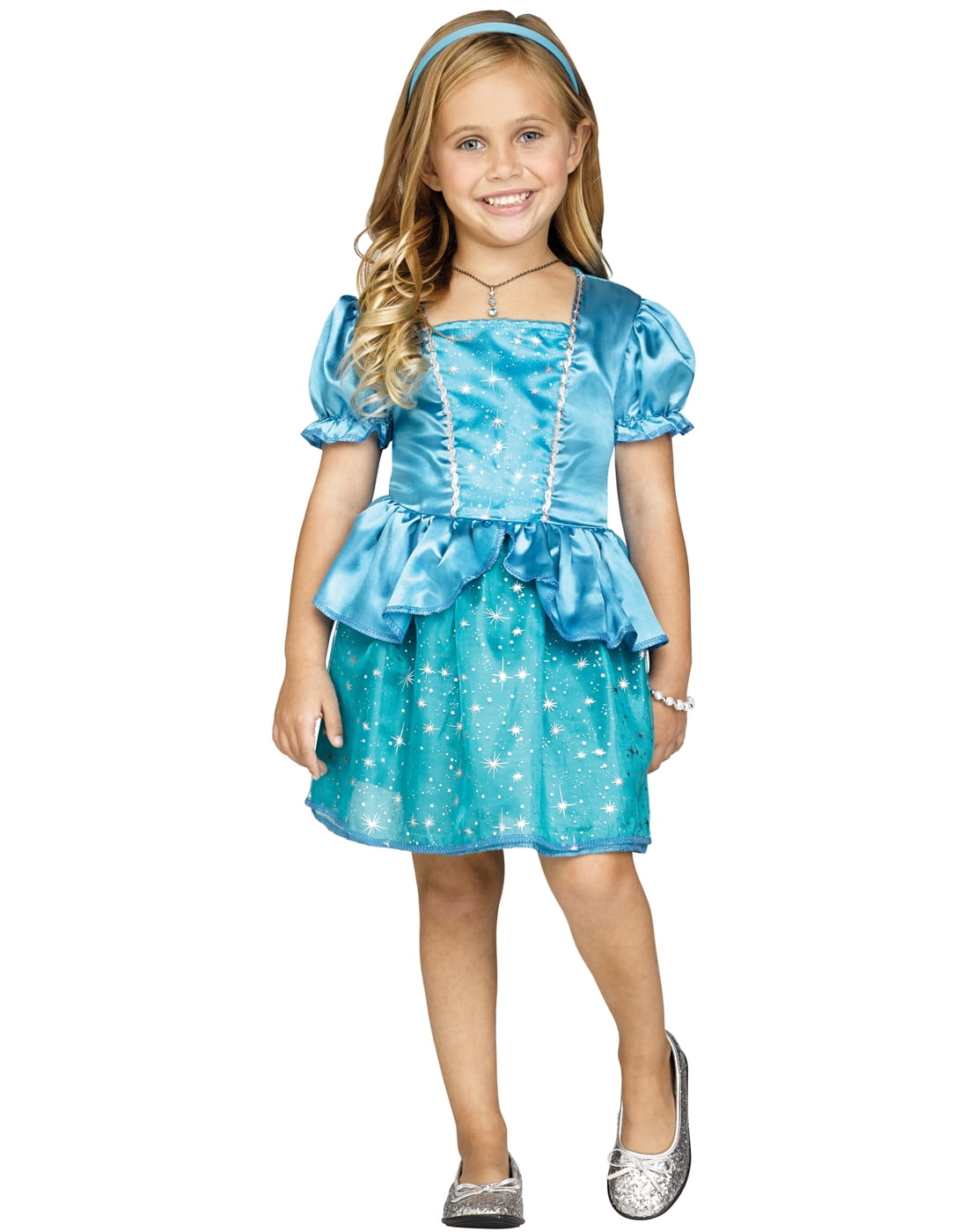 Enchanted Princess Blue Cinderella Dress Toddler Halloween Costume-24Mo ...