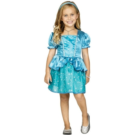 Enchanted Princess Blue Cinderella Dress Toddler Halloween Costume