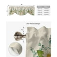thumbnail image 4 of Tie Up Valance for Windows Flowers Daisies Eucalyptus Leaves Kitchen Valance Curtain Window Valance for Living Room Bedroom Tie Up Valance Curtain, 4 of 5