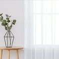 thumbnail image 4 of Cortinas transparentes Sala de estar Bolsillo de varilla Paneles de cortina de ventana Dormitorio Co Tomshoo  Blanco/100W*130L, 4 of 7