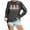 Grey, variant on Fiaer Merry Christmas Womens Sweatshirts Funny Xmas Tree Graphic Plus Size Tops Crew Neck Long Sleeve Comfort Holiday Pullover Pink XL