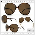 thumbnail image 2 of Womens Oversized Thin Plastic Butterfly Designer Fashion Chic Sunglasses Tortoise - Brown, 2 of 8