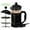 Black, variant on OVENTE French Press 34 Ounce 1 Liter Coffee and Tea Maker Heat Resistant Glass 4 Level Filter System Easy to Clean Countertop Pitcher Carafe Portable with Scoop BPA Free, Black FPT34B