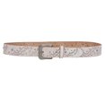 thumbnail image 2 of Snap On Vintage Cowhide Full Grain Leather Floral Rivet Perforated Casual Belt, 2 of 4