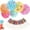 B, variant on 50 Pack Drink Umbrellas Cocktail Picks,Colorful Paper Cocktail Umbrellas for Drinks Garnish,Hawaiian Party Decorations & Cupcake Toppers