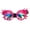 Pink, variant on LELINTA Fation Rainbow Steampunk Goggles Rivet Laser Kaleidoscope Glasses Role Playing Round Glass Crystal Lens Silver Black Pink