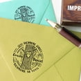 thumbnail image 3 of Printtoo Wood Mounted Round Custom Tree Icon Address Rubber Stamp Personalized Wedding Invitation Stamper, 3 of 4