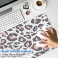 thumbnail image 4 of Long Mouse Pads for Desk,White and Pink Of Leopard Print Desk Mats on Top Of Desks, Desk Mouse Pad Extra Large with 3mm Non-Slip Base and Stitched Edge for Gaming,Office,Work,Home 31.5"x15.7", 4 of 6