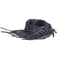 thumbnail image 3 of Bufanda árabe para exteriores, bufanda a cuadros cálida Keffiyeh para senderismo, acampada y viajes Gris Púrpura Negro, 3 of 8