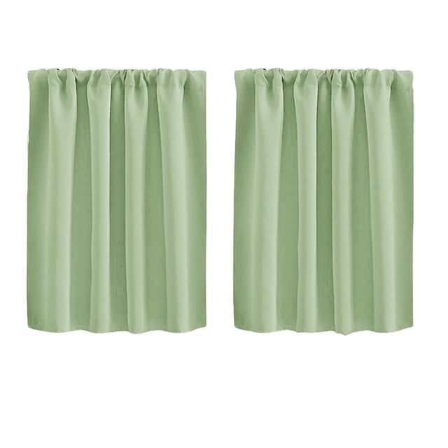 Cortinas lisas para sala de estar, cocina, separador de ambientes, cortinas opacas para el hogar, tela de fácil cuidado para baño, dormitorio, paneles decorativos para ventanas para mayor privacidad