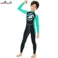 thumbnail image 3 of Naiovety Trajes de neopreno traje de buceo ultrafino niños traje de baño niños niñas Anti-medusas traje de baño de moda para esnórquel surf Deportes acuáticos Negro XL Naiovety OD003656-04, 3 of 6