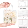 thumbnail image 3 of 30 Pack Clear Gift Bags with Handles, Party Favor Bags with Ribbons and Tags, Reusable Goodie Tote Bags for Mother's Day Wedding Baby Shower (5.9” x 6.3” x 2.8"), 3 of 3