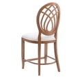 thumbnail image 6 of Pemberly Row Beechwood Ornamental Backrest Set of 2 Counter Stool in Light Brown, 6 of 10