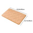 thumbnail image 3 of Mecorevxz Bathroom Rugs Non Slip Washable, Super Absorbent Thin Bath Mat Small Fast Dry Low Pile Bathroom Rug,16"x24",Khaki, 3 of 7