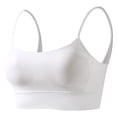 thumbnail image 2 of hoksml Thin Strap Crisscross Back Sports Bra for Women Wireless Seamless Bralette, 2 of 6