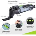 thumbnail image 2 of Oscillating Multi-Tool Kit, 3.0 Amp Corded Quick-Lock Replaceable Oscillating Saw with 7 Variable Speed, 3° Oscillation Angle Oscillating Tool, 17pcs Saw Accessories and Carrying Bag, 2 of 7