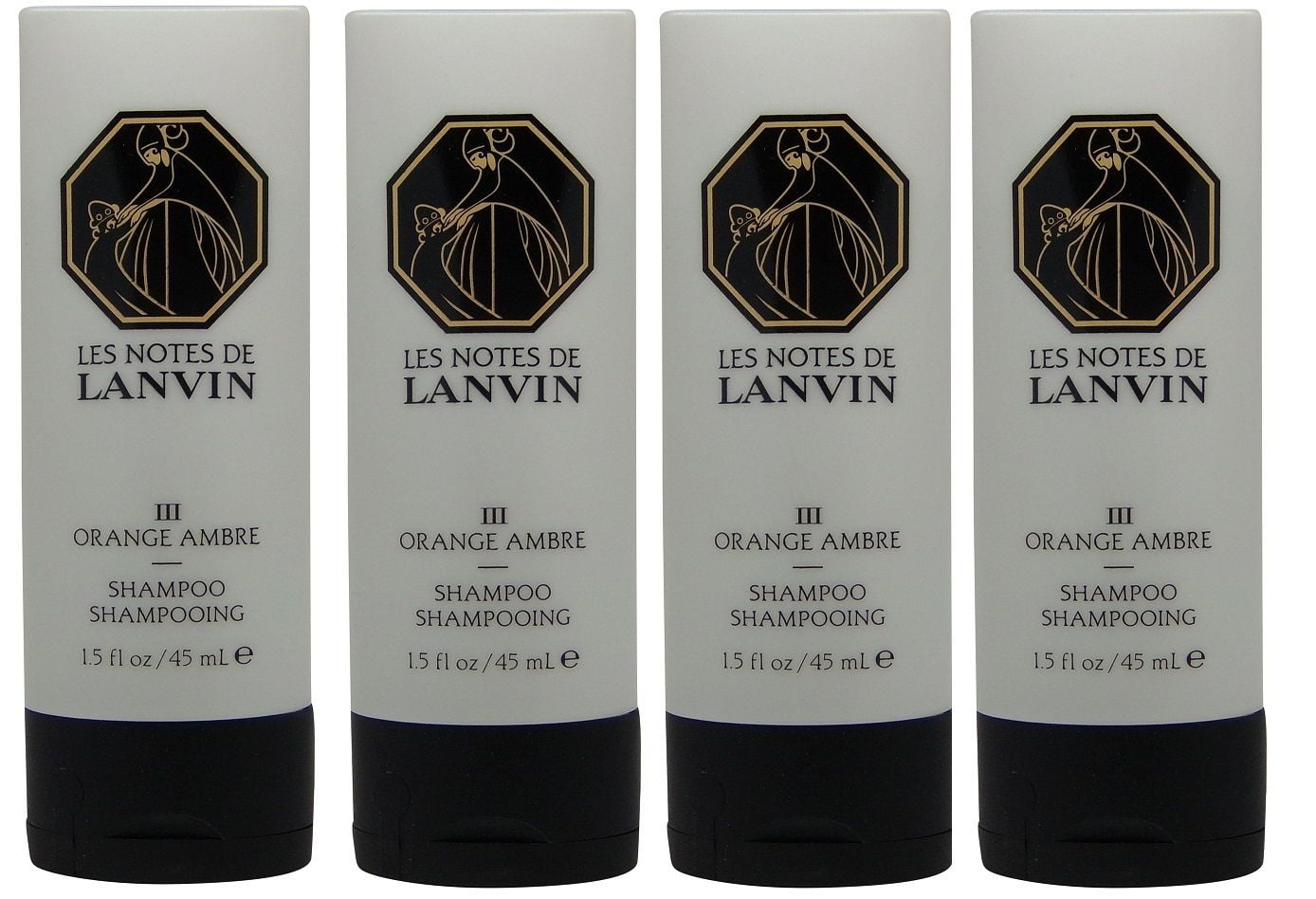 Les Notes Les Notes de Lanvin Orange Ambre Shampoo Lot of 4 Bottles